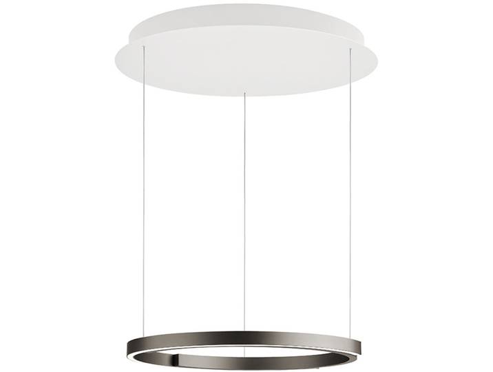 Bankamp Designer-Pendellampe Rings Bronze Eloxiert Aluminium/Acryl 4600 lm Dimmbar - LED - Lichtfarbe: Extra warmweiss - Helles Neutralweiss - LED Energiesparlampen