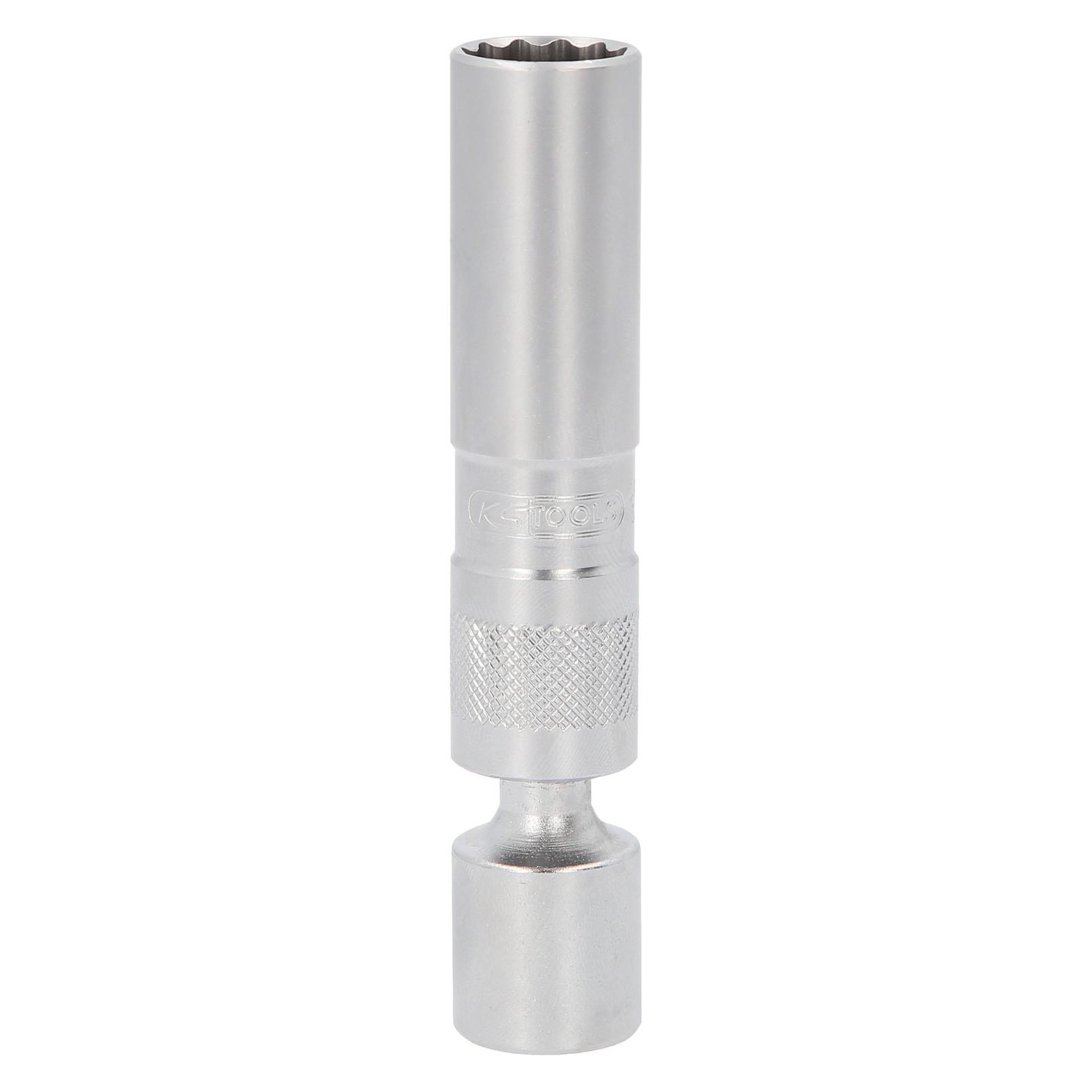 KS Tools 3/8" Zündkerzen-Stecknuss, mit Gelenk, magnetisch, 14 mm ( 517.1146 ) (517.1146)