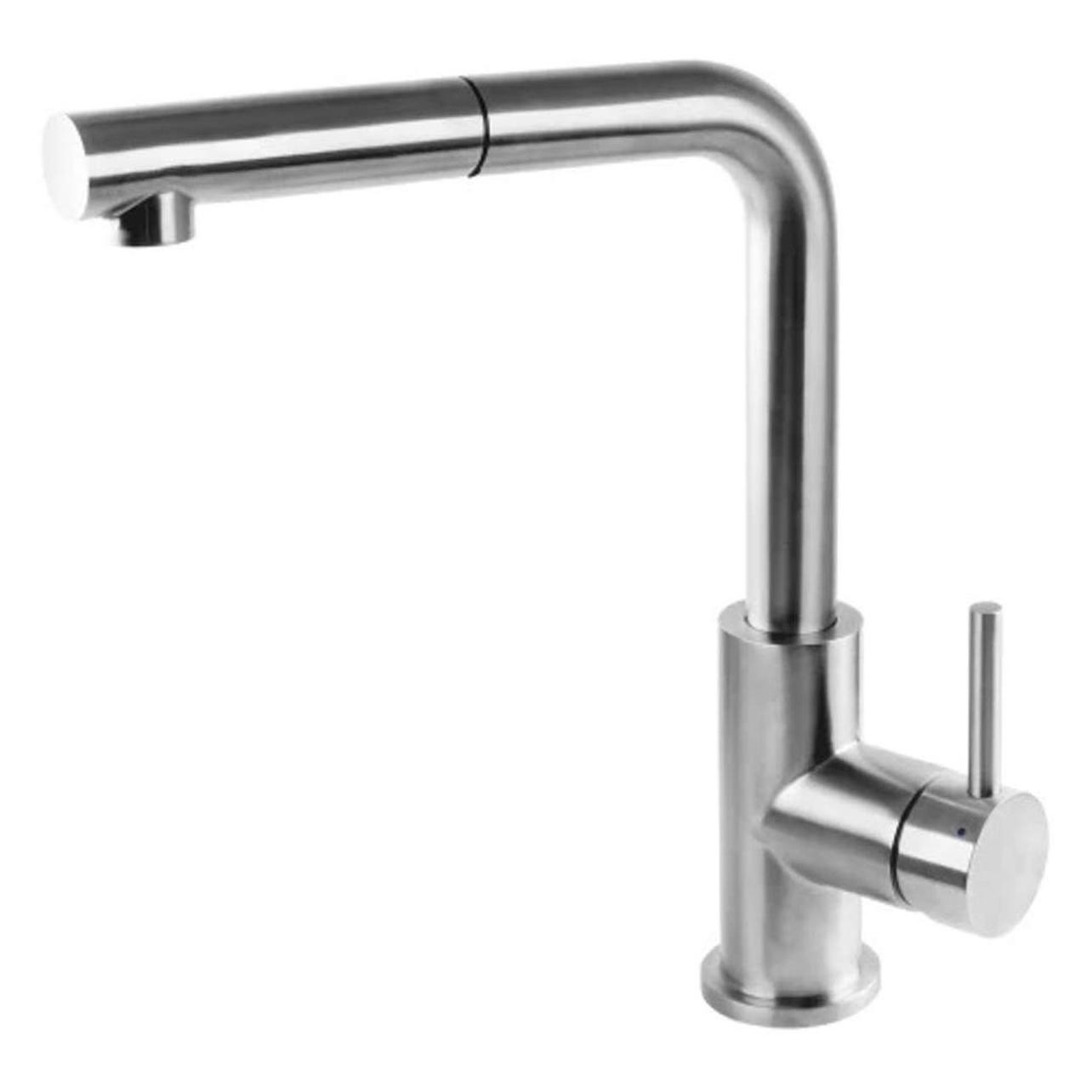 Omnires Albany Küchenarmatur mit ausziehbarem Auslauf, Nickel (61830286)