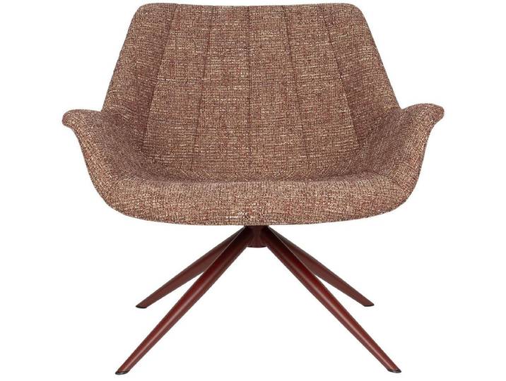 Loungesessel Elio – aus Strukturstoff - Rot - Strukturstoff - Luxusbetten24