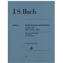 Sonaten und Partiten BWV 1001-1006 für Violine solo (unbezeichnete und bezeichnete Stimme), Fachbücher von Johann Sebastian Bach
