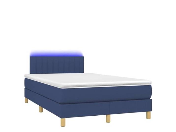 KKgypkn Boxspringbett mit Matratze & LED Blau 120x190 cm Stoff