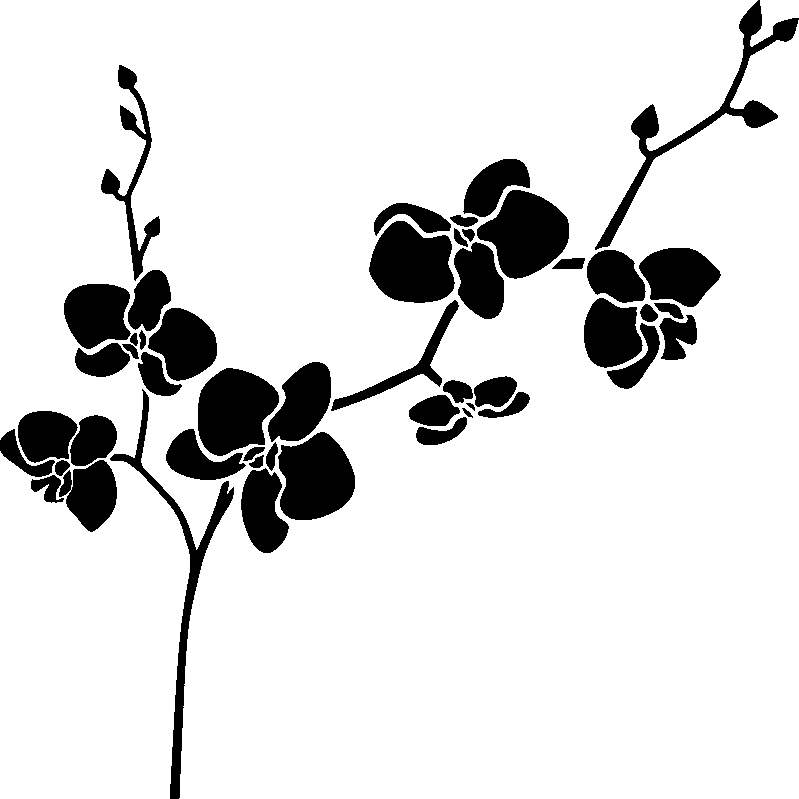 Ambiance-sticker Sticker Orchidées dansantes