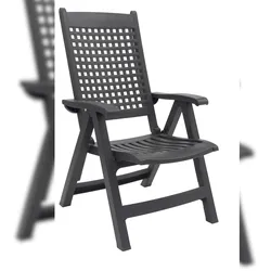 Grosfillex 2er-Set Klappsessel PALAO ANTHRACITE