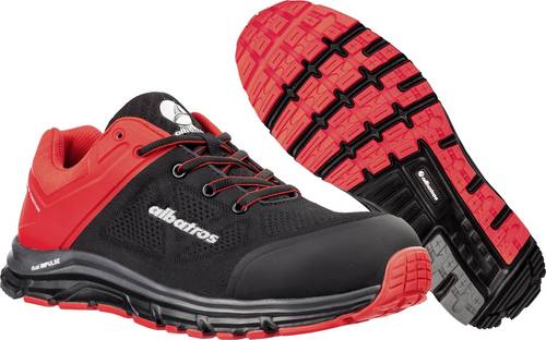 Albatros LIFT RED IMPULSE LOW 646600-44 ESD Sicherheitsschuh S1P Schuhgröße (EU): 44 Schwarz, Rot 1St.
