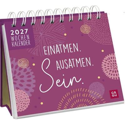 Mini-Wochenkalender 2027: Einatmen. Ausatmen. Sein.