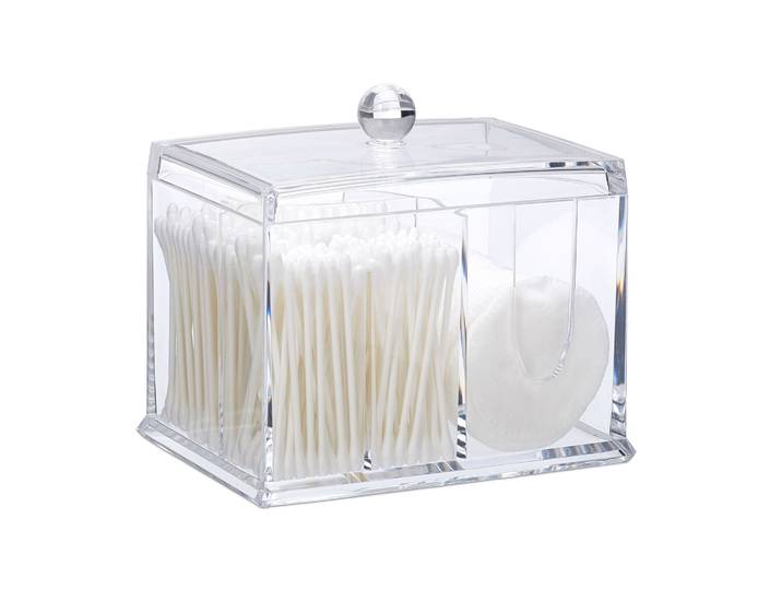 Wattestäbchen Aufbewahrung Transparent