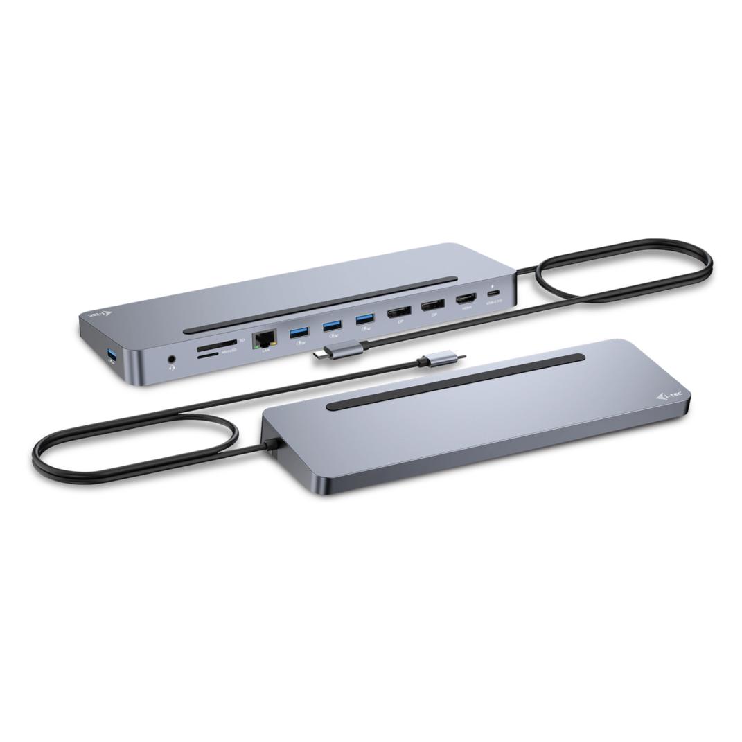 i-tec USB-C Metal Ergonomic (USB-C, 11 Ports) (C31FLAT2PDPRO)