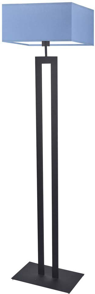 17 Stories Arsh 161 H cm Traditional Floor Lamp Black/Blue 161cm H X 40cm W X 40cm D