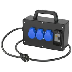 PCE 9216066 Mobilverteiler Vollgummi Baureihe TRAUNSEE BV 3xSSD 1.5m3G2.5VG-St H07 Ea IP54