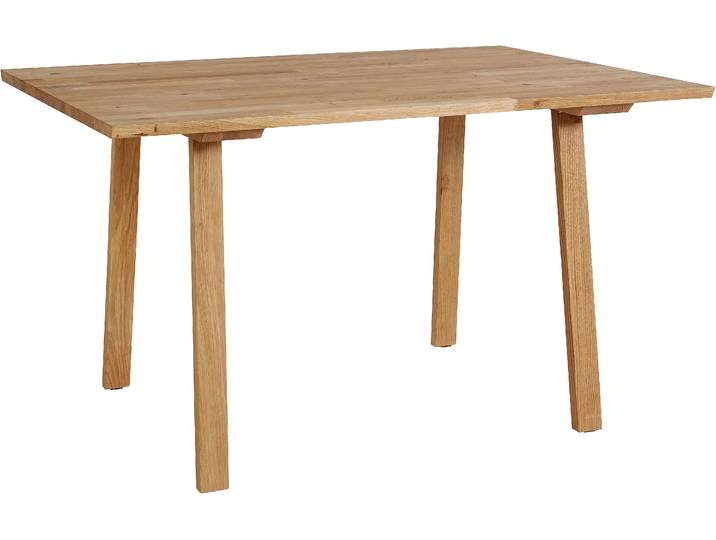 Esstisch GOODPRODUCT Alessja , braun (eiche geölt, eiche geölt, eiche geölt), B:130cm H:75cm T:90cm, Tische, Esstisch, Breite 130 oder 150 cm, Eiche Massivholz mit veganem Bio-Öl behandelt