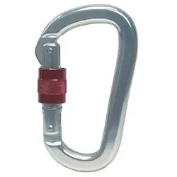 Alu-Karabinerhaken mit Sicherungsmutter, Alu, 116x64mm