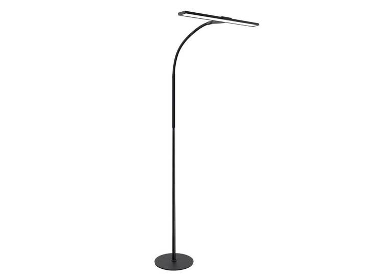 Nettlife Stehleuchte Nürnberg 46/22/156 cm, Schwarz, Metall, LED integrated, 20x110x26 cm, Lampen & Leuchten, Innenbeleuchtung, Stehlampen