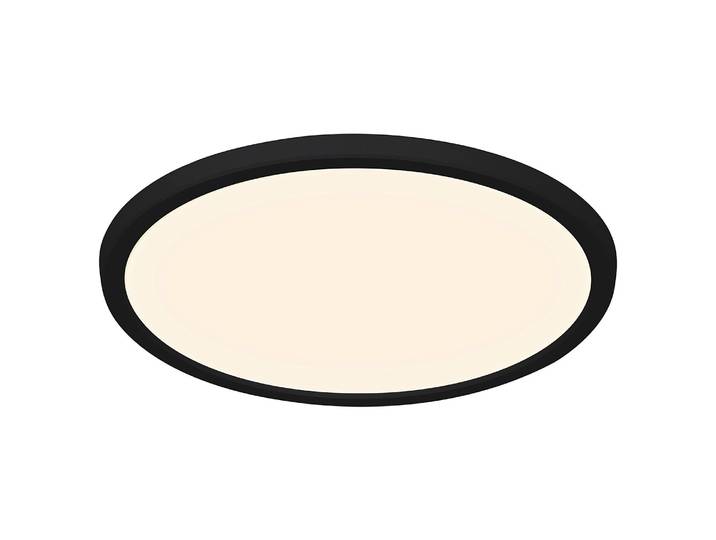Deckenleuchte Oja 29 IP54 Dimmbar 29 x 2 x 29cm Schwarz/Schwarz Kunststoffart: Polyester PVC Material: Kunststoff LED-Platine