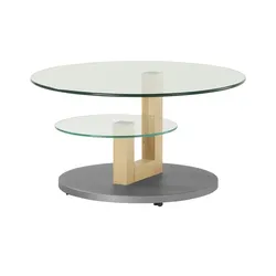 Couchtisch  Hadar ¦ holzfarben ¦ Maße (cm): H: 43  Ø: 80