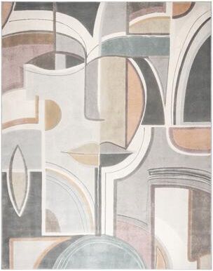 Gertmenian Blayne Polypropylene Modern Designer Geometric Floral Area Rug Collection