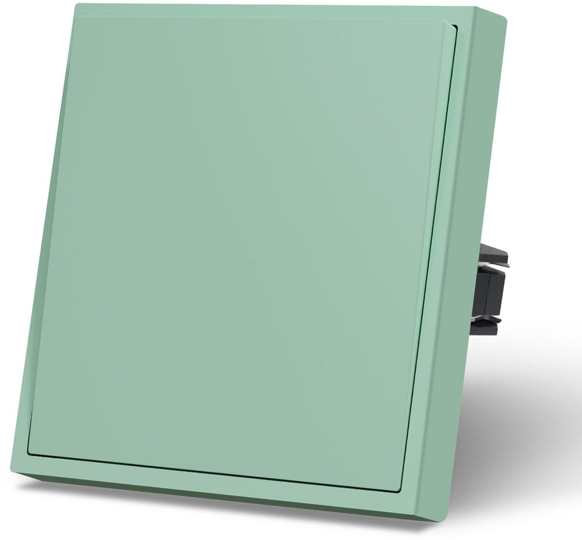 Inbouw Lichtschakelaar 1-voudig 1-weg Groen Kunststof B/D: 80 x 80 mm