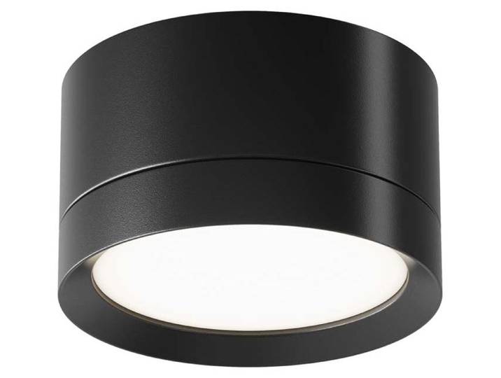 Plafonnier\, aluminium\, 1 flamme\, noir\, D 8\,5 cm