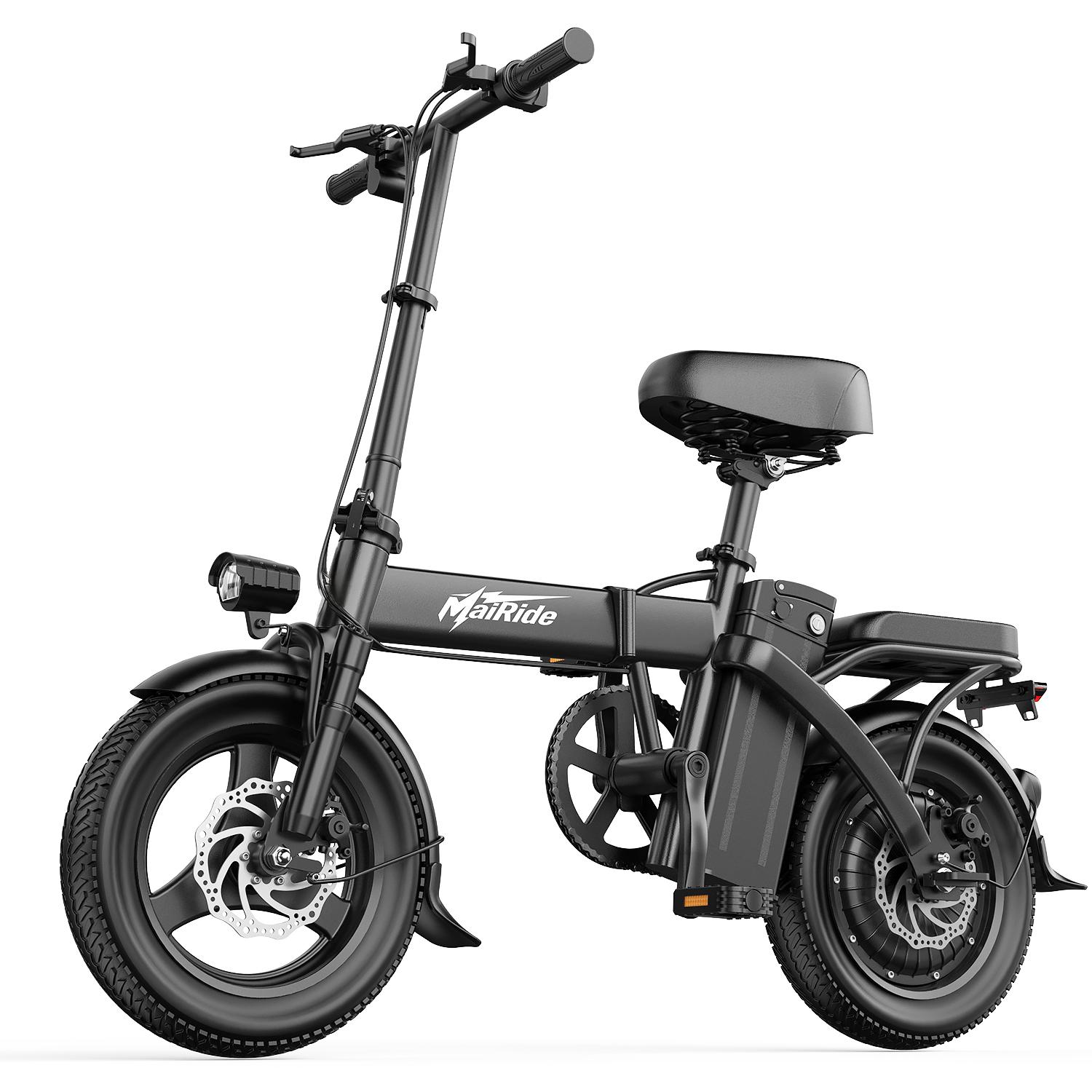 F6 Elektrofahrrad, 250W-, 48 V 15 Ah abnehmbarer Lithium-Ionen-Akku, 14-Zoll-Vakuumreifen, LED-Beleuchtung, max. Reichweite 40 km