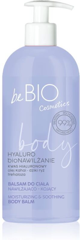 beBIO Hyaluro bioMoisture intensiv hydratisierender Körperbalsam für sehr trockene Haut 350 ml