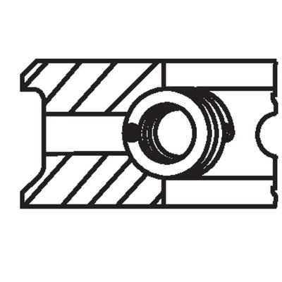 MAHLE Kolbenringsatz 503 59 N0 für Porsche