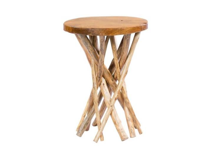 Table Basse Radix en Bois de Teck avec Pieds Tressés - Réf. VK8681847484424