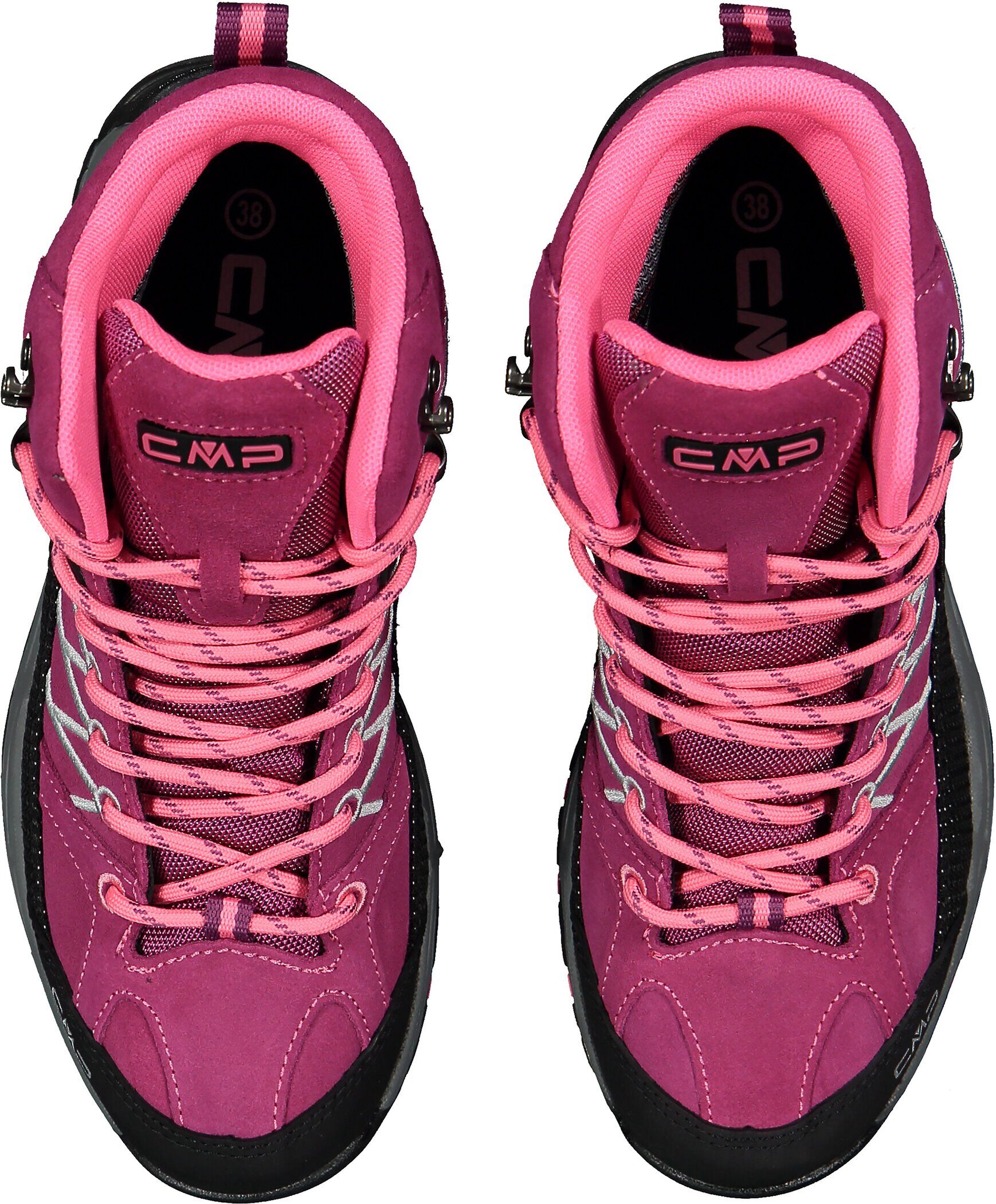 Wanderschuh CMP "RIGEL MID WP", Mädchen, Gr. 41, lila (beere), Veloursleder, Schuhe Wanderschuh, wasserdicht beere 41