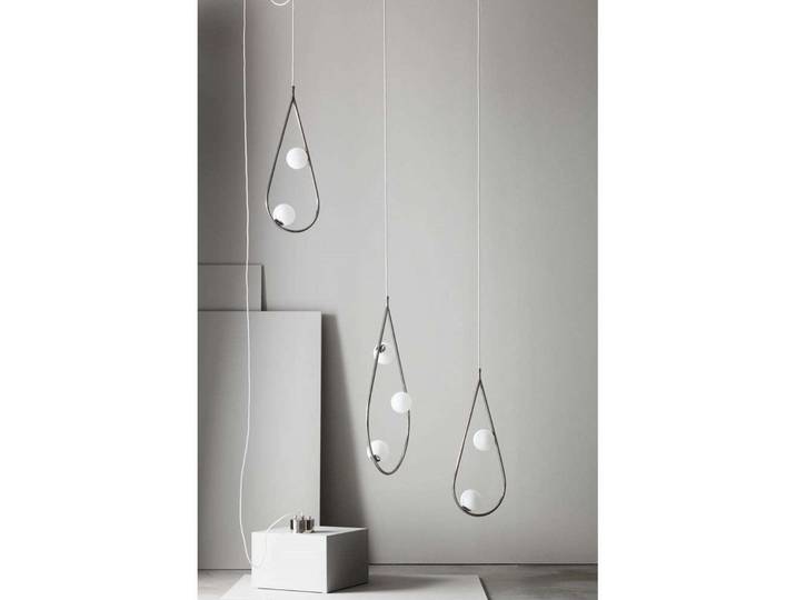 Pearls 65 Pendelleuchte Nickel - Pholc - Wohnzimmer - Metall