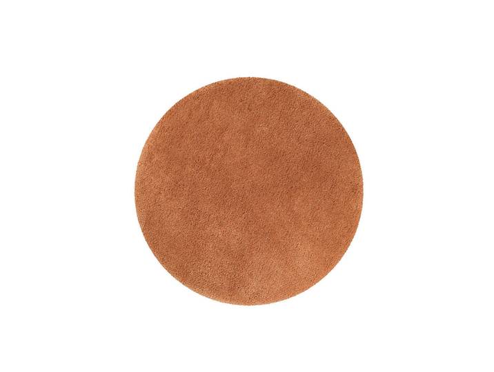 Wecon Home Basic Badteppich Porto Azzurro, Terracotta, Uni, rund, Oeko-Tex® Standard 100, Heimtextilien, Badtextilien, Badematten