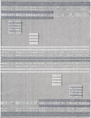 Domani Bella Casually Geometric Textured Indoor / Outdoor Area Rug