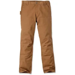 Carhartt® Stretch Duck Doppelfront Bundhose Mit Geradem Schnitt Für Herren 103340 - carhartt® brown - W36/L32