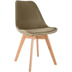 CLP Stuhl Linares Samt   Farbe: braun, Material: Samt