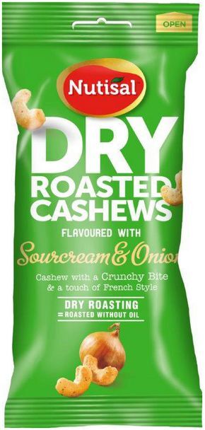 NUTISAL Nötter DR Cashew sour cream/onion 60g