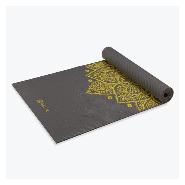 Gaiam Premium Yoga-Matten mit Aufdruck One Size Citron Sundial (6 mm) (61333)