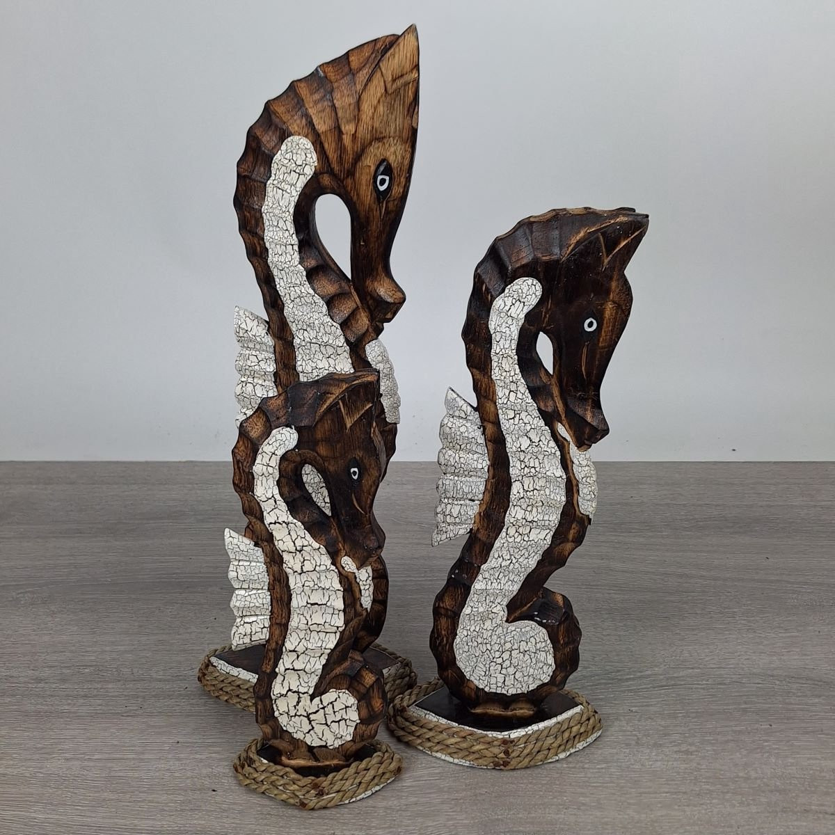 Migo Styling Houten zeepaard set van 3 stuks Hoogte: 30 cm, 40 cm, 50 cm