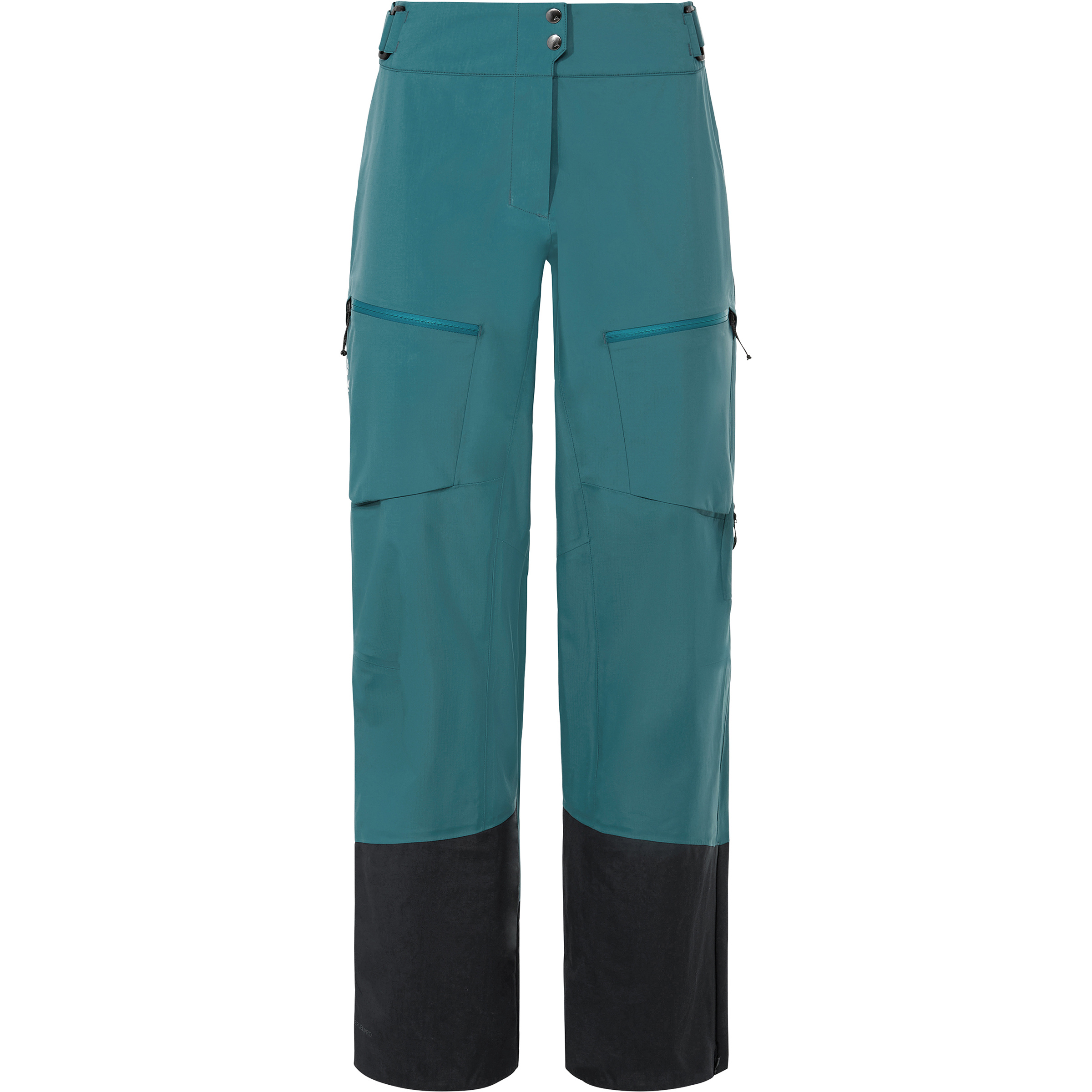 Vaude Monviso 3l II Hose Damen Hardshellhose & Regenhose tuerkis Größe XS Skitour Wasserdicht