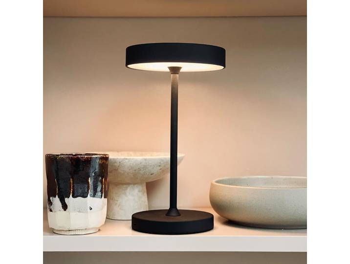 Starlight LED-Tischlampe, Höhe 26 cm, Metall - Dyberg Larsen - Wohnzimmer - Design - Mit Schirm
