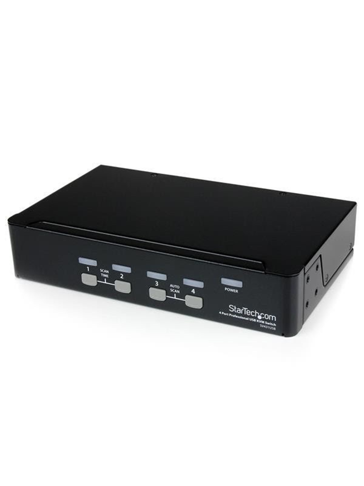StarTech.com 4 Port Professional VGA USB KVM Switch mit Hub - KVM Switch - 4 Anschlüsse