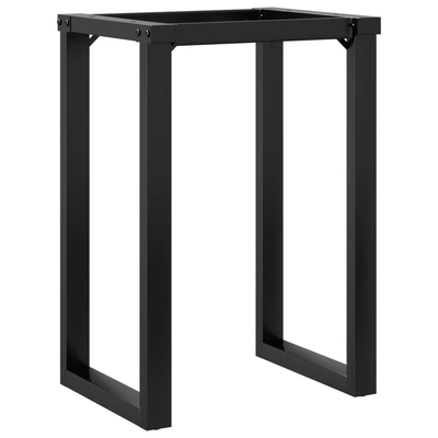 Helloshop26 - O-Rahmen Esstischbeine 60 x 50 x 73 cm stabil und robust Industrie-Stil schwarzer Stahl
