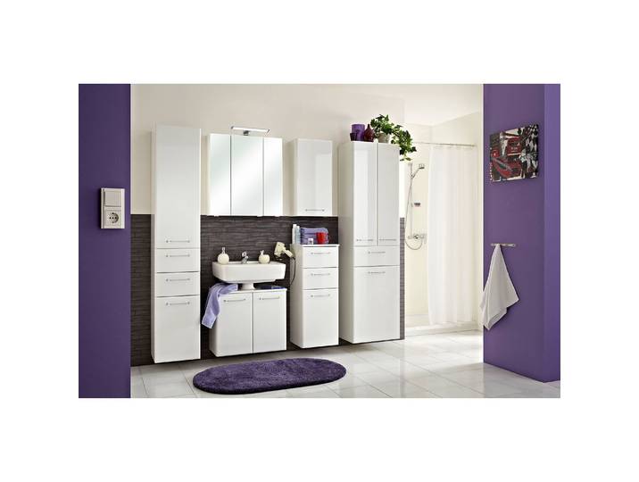Spiegelschrank 65cm Weiß/Weiß