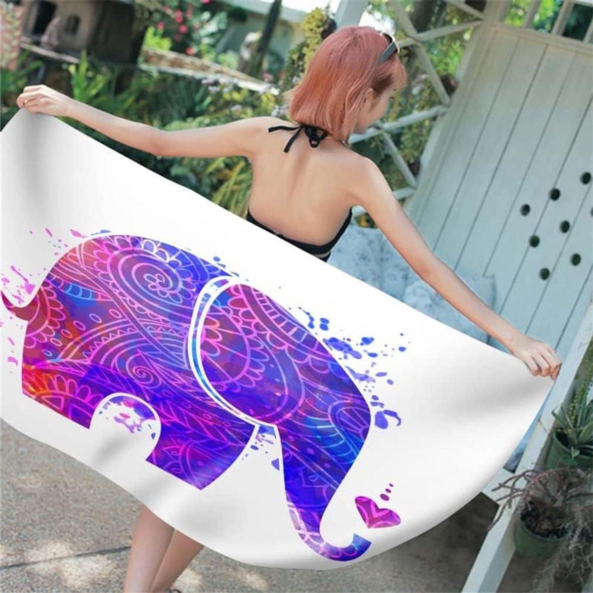 Strandlaken Microvezel Olifant Mandala XXL 80x160 cm