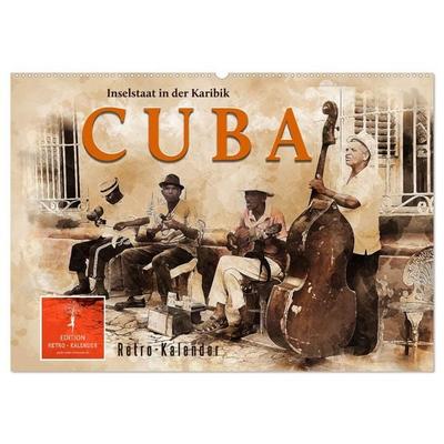 Cuba - Inselstaat in der Karibik (Wandkalender 2027 DIN A2 quer), CALVENDO Monatskalender