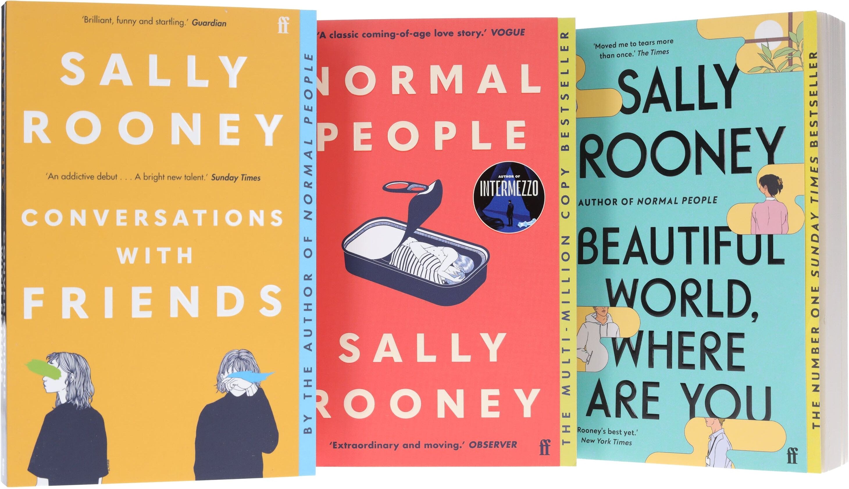 Beautiful World, Where Are You Sally, Normal People & Conversations with Friends By Sally Rooney: 3 Books Collection Set - Fiction - Paperback Faber & Faber