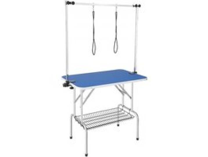 VEVOR Trimmtisch 1060x616x1701mm Schertisch Edelstahl Hundepflegetisch 150kg Tragfähigkeit Frisiertisch Hund Faltbar Tierpflegetisch 914,4x609,6mm Desktop Ideal für Baden Trimmen Trocknen Bürsten