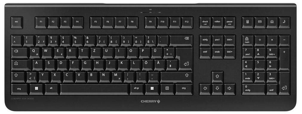 CHERRY KW 3000 Wireless Tastatur - schwarz JK-3000DE-2