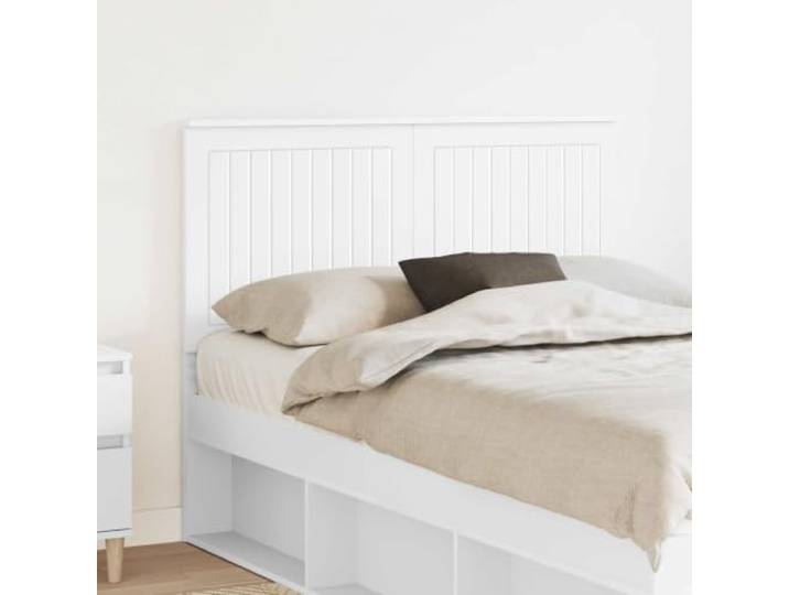 Modernes Kopfteil weiß 120 cm aus Holzwerkstoff, minimalistisches Design, einfache Wartung, solide Rückenstütze, einfache Montage