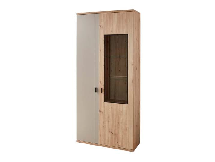 Vitrine FINA 95x208 cm braun/grau