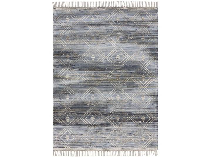 Tapis en coton en coton bleu 120x170 cm