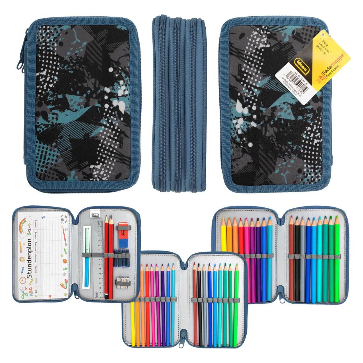 Idena Federmappe Triple Abstrakt 47 Teile (56466710)