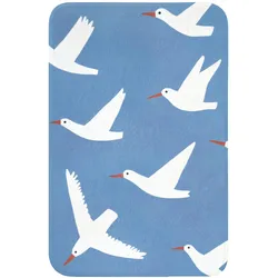 WC-VORLEGER Vögel - Weiß - Muster WC Teppich 40x60 cm